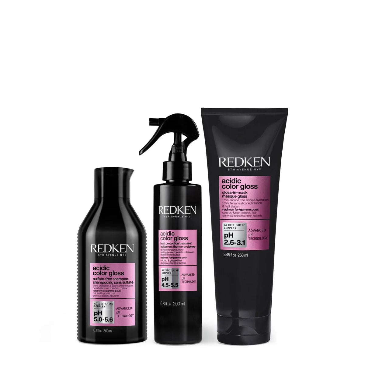 Acidic Color Gloss High Shine Trio